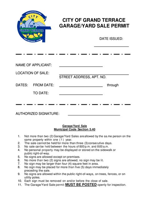 joliet garage sale permit|Get the free garage sale permit application .